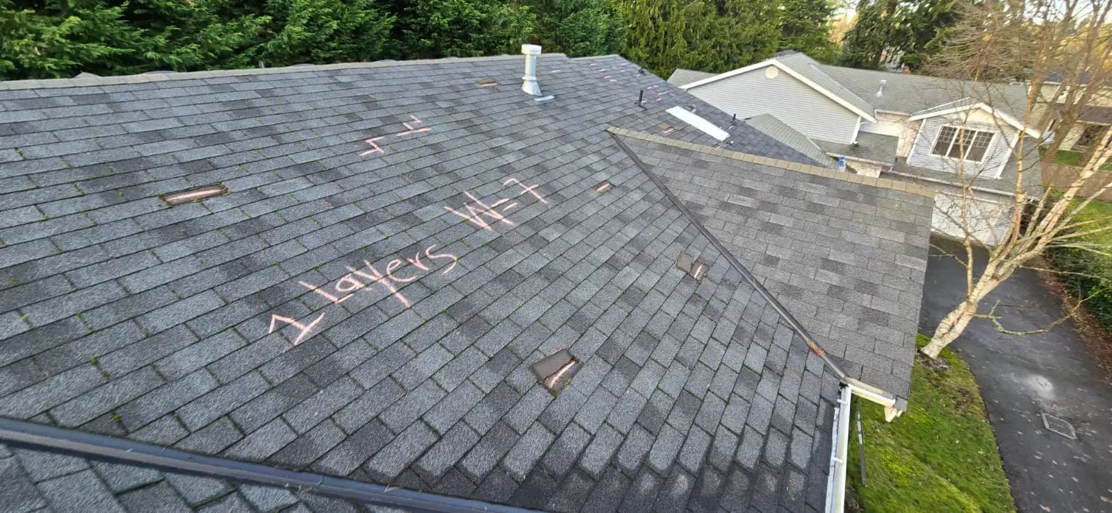 Before Luxury Home Roofing Replacement